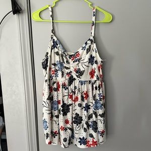 Torrid Woman’s Size Large White Floral Cami